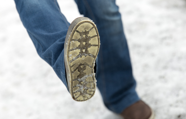 Ice Capades – An Icy Fall on the Railroad Platform